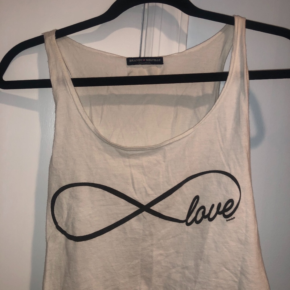 Brandy Melville infinity tank top graphic